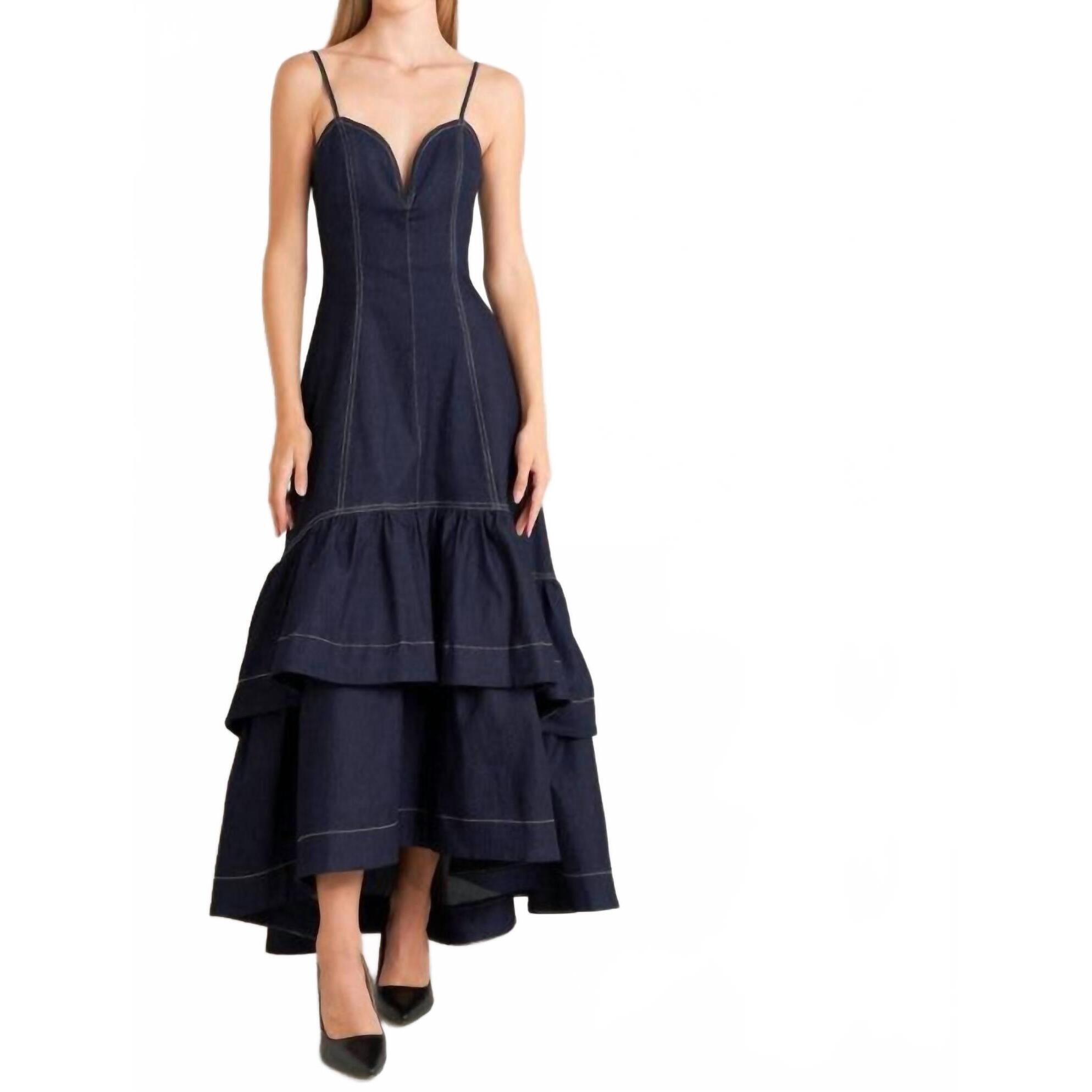 New Freemarket Laura Dress In Navy